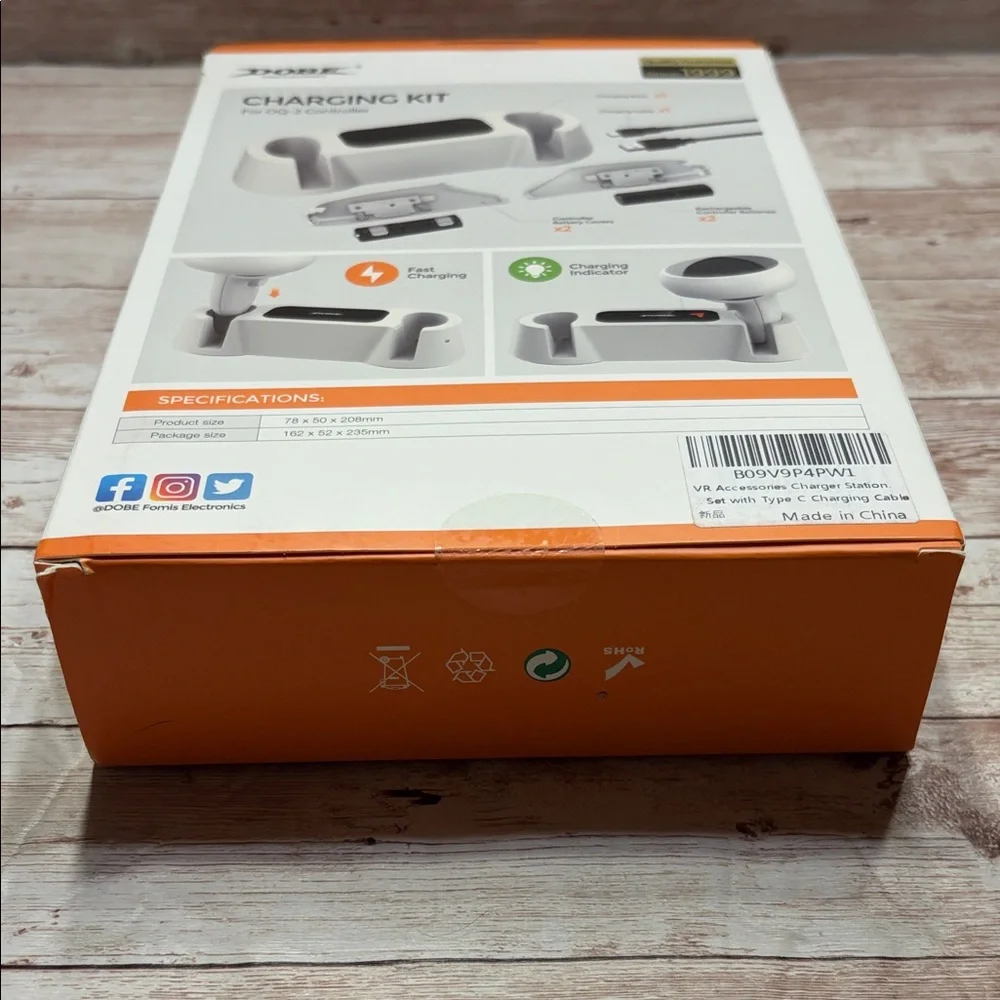NEW Unopened Dual Charging Kit for QQ-2 Controller - White